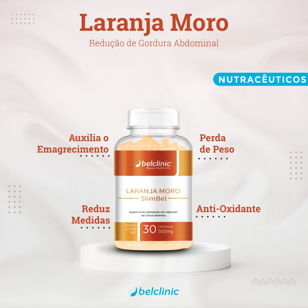 LARANJA MORO concentrada 420mg (30 cáps.) - Auxilia o Emagrecimento e Esteatose