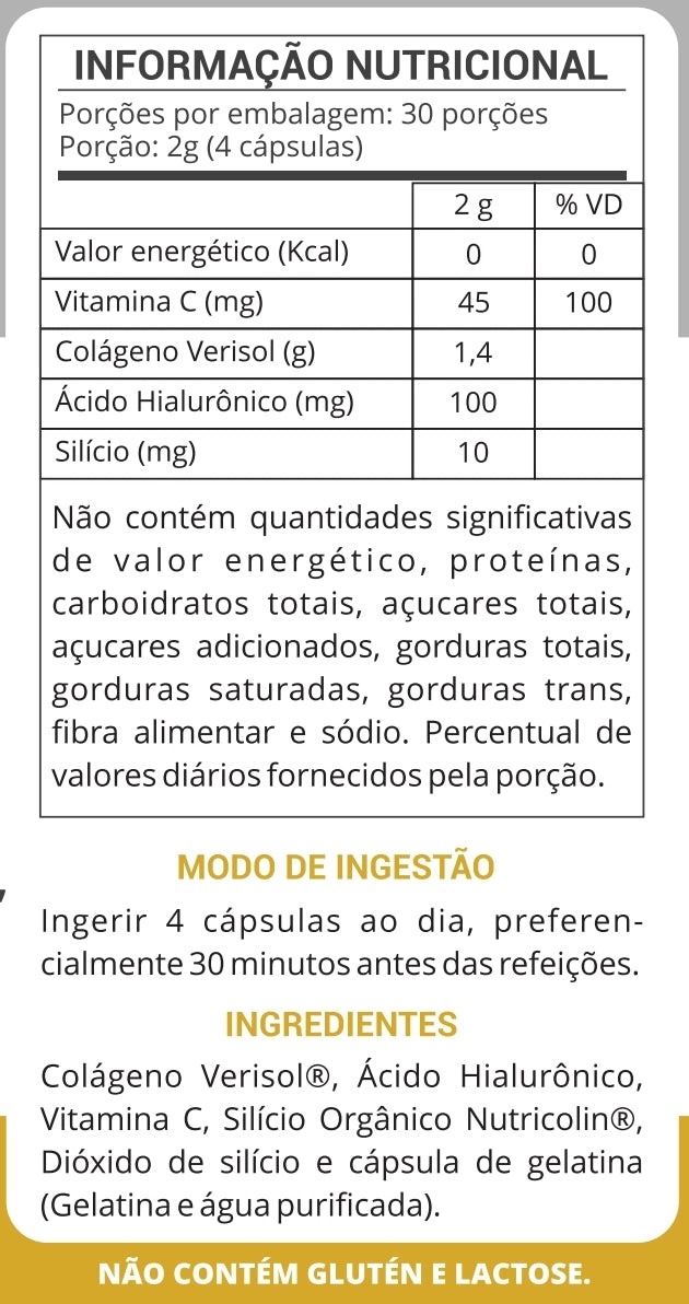 SKIN COLÁGENO (Verisol®+Ac. Hialurônico+Nutricolin®+Vit.C))