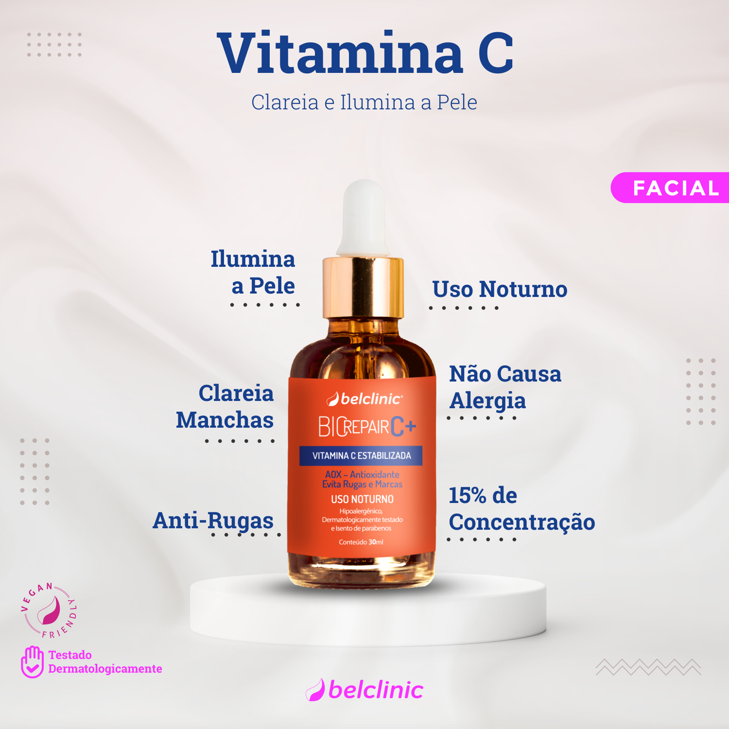 Trio ANTI-MANCHAS - Limpeza Própolis + DermaBlanc N + BioRepair C