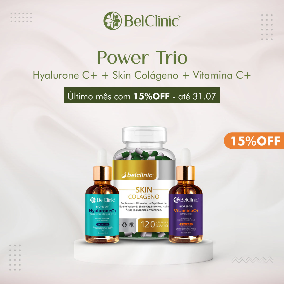 Trio POWER TRIO: Você com Pele Jovial