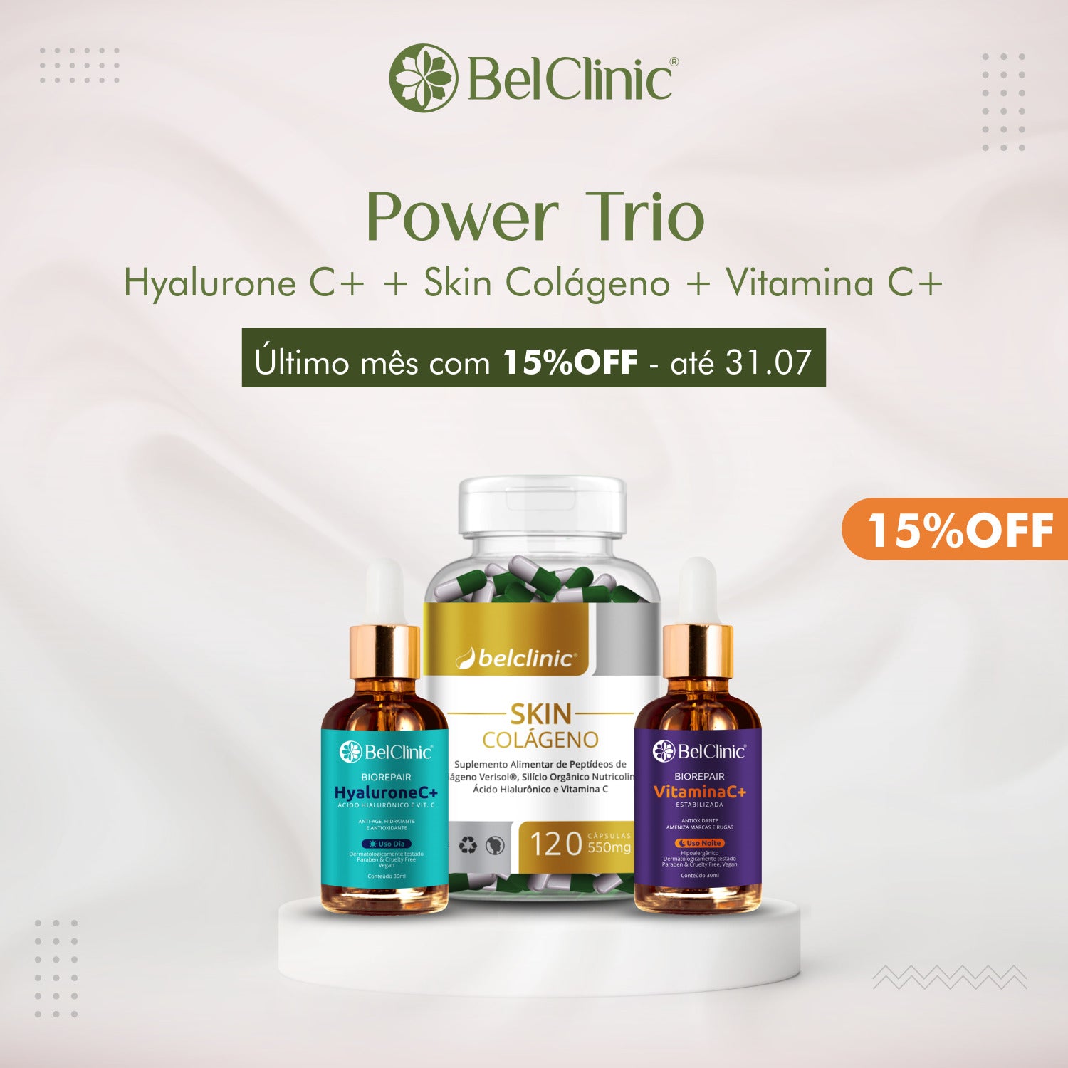 Trio POWER TRIO: Você com Pele Jovial