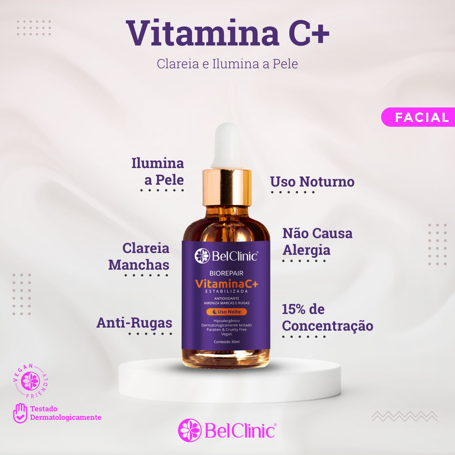 Trio SÉRUM: Vit. C(30ml)+Nano DMAE(30ml)+Hyalurone C+(30ml)