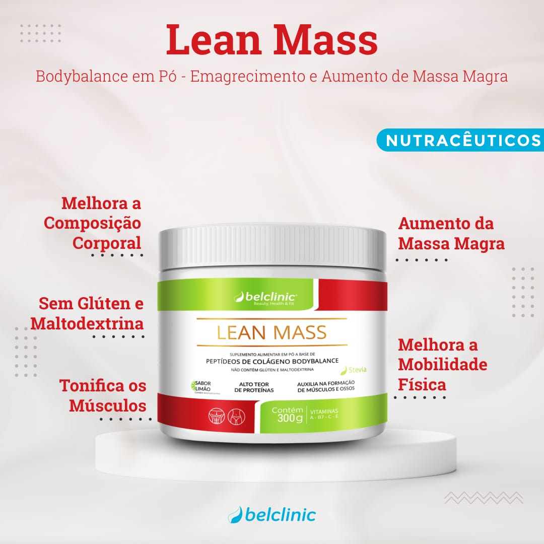 LEAN MASS Peptídeos Bodybalance - Tonifica e Forma Massa Magra (300g)