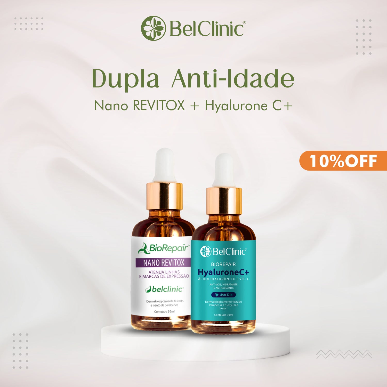 Duo ANTI-IDADE Nano Revitox + Hyalurone C+