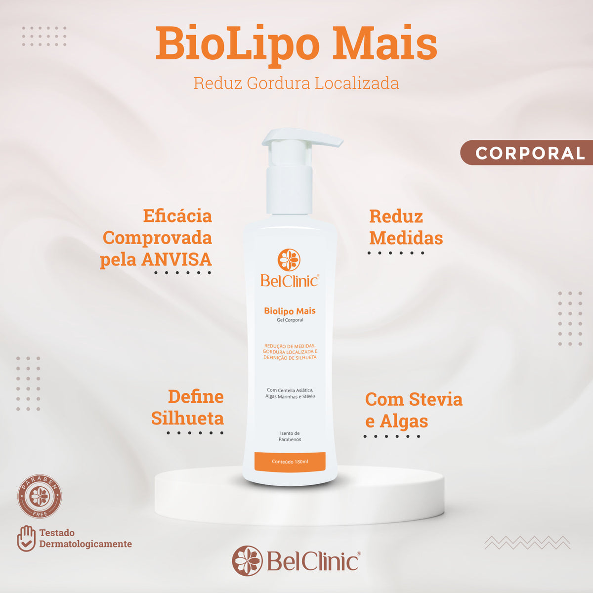 BIOLIPO Mais (180ml) - Gel Redutor de Medidas
