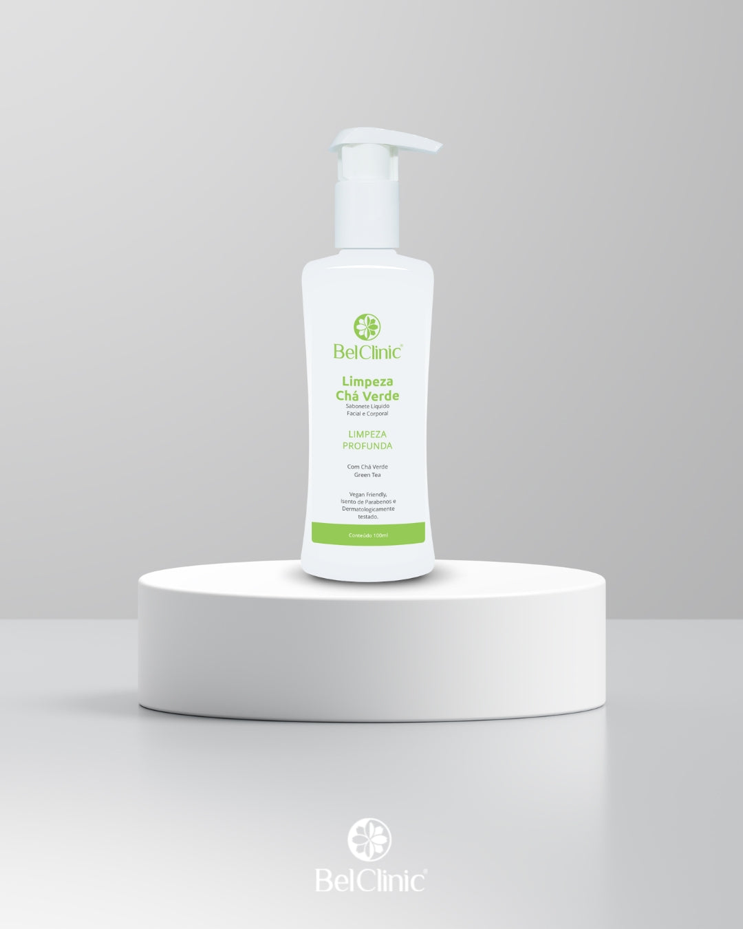 LIMPEZA CHÁ-VERDE (100ml) Sabonete Facial Líquido