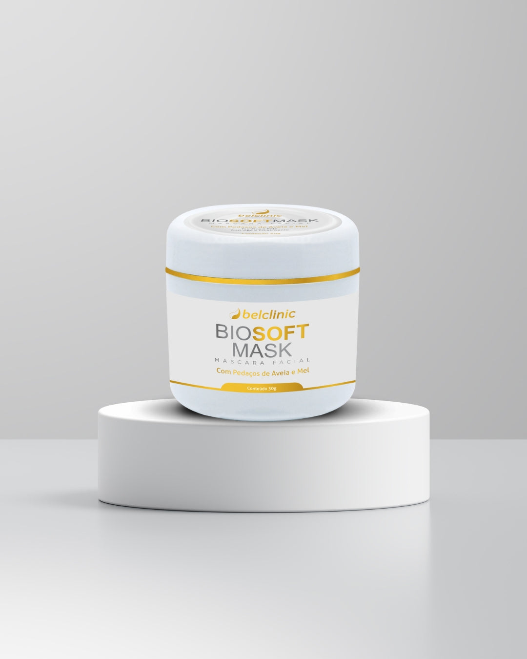 BIOSOFT MASK (30g) - Máscara Facial de aveia, mel e argila branca