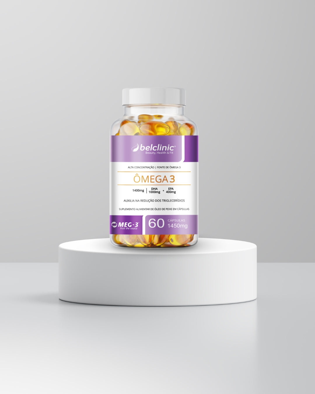 Ômega 3 ultra concentrado - DHA 1000mg e EPA 400mg