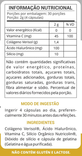 SKIN COLÁGENO (Verisol®+Ac. Hialurônico+Nutricolin®+Vit.C))